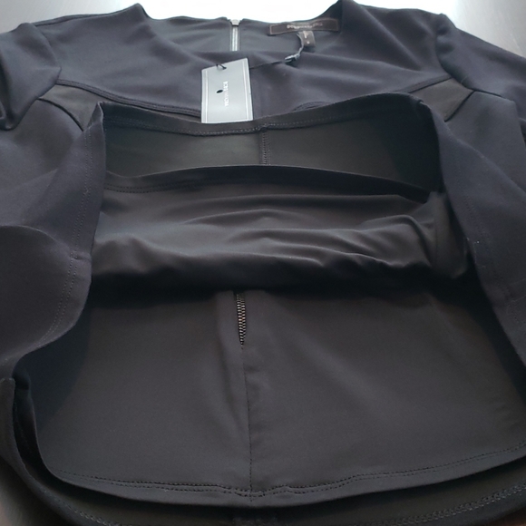 BCBG Maxazria black peplum blouse - Picture 7 of 7